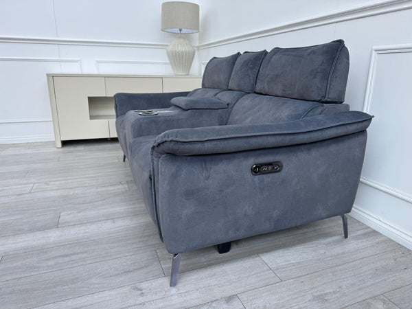 FV Jude 2 Seater Dexter Shadow Power Recliner Sofa with Telescopic Headrests5