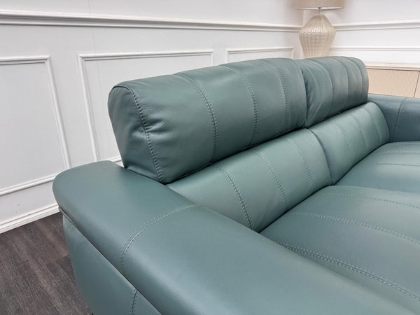 Furniture Village Homestage Lake Green 3 Seater Sofa Power Recliner + Headrest12