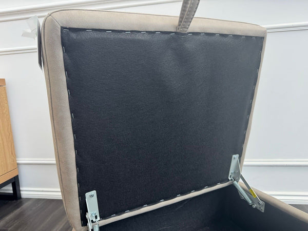 Furniture Village Contempo Beige Fabric Storage Footstool6