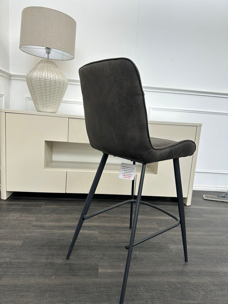 Furniture Village Warrior Dining Barstool Grey Faux Leather (Pre-sale)3