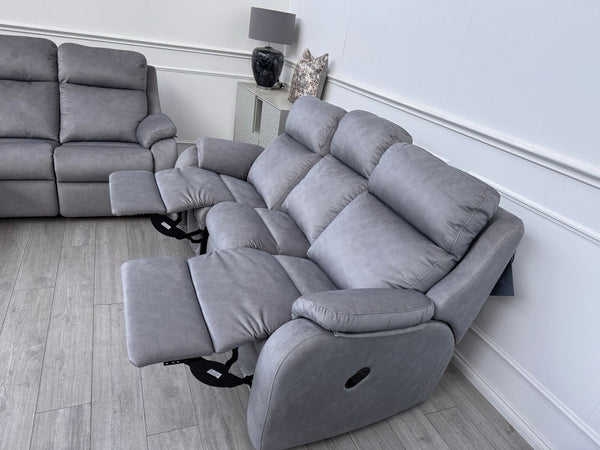 G Plan Kingsbury Charcoal Stingray 3 & 3 Seater Sofa Set Manual Recliners5