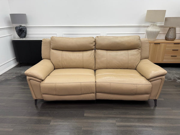DFS Wren Power Recliner 3 Seater Sofa In Taupe Leather13