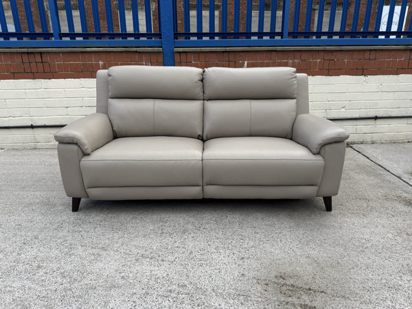 LA-Z-BOY BELLA LEATHER POWER RECLINER 3 SEATER SOFA - LATTE - RRP £23501