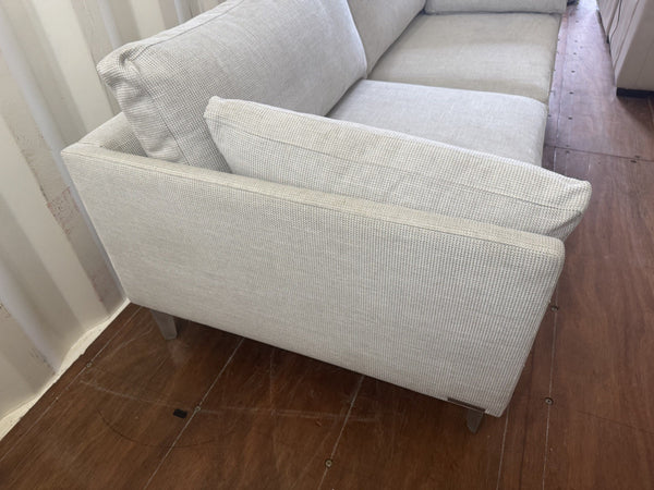 Duresta Soho Grand 3 Seater Sofa in Grey Fabric 15