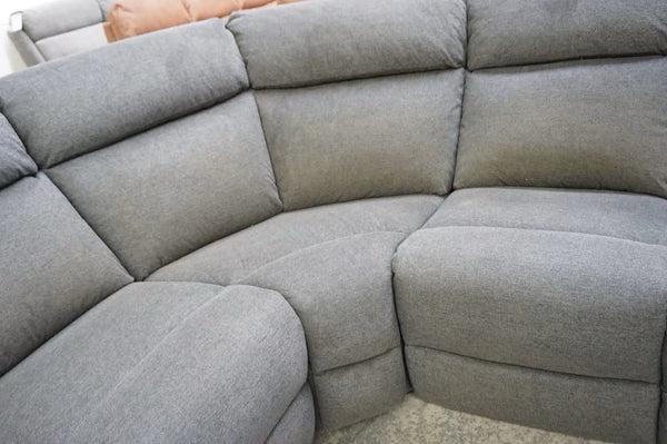 Furniture Village Moreno dark grey fabric electric reclining Corner Sofa4