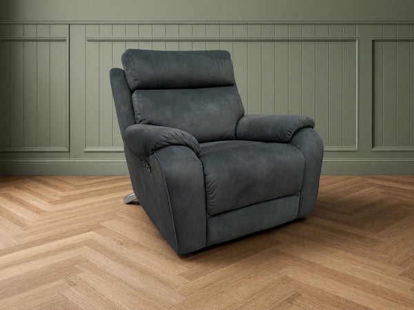 Lazyboy  WINCHESTER Power Recliner Armchair Sofa  in Dark Olive Velvet Fabric0