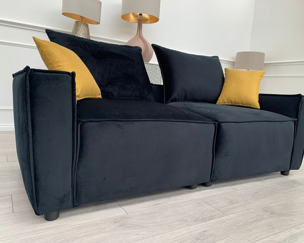 New Black 2 Seater Split cinema sofa style (Delivery Available)14