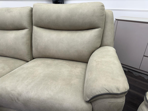 LAZY BOY Lyle Power Recliner 3+3 Seater Sofa Set In Taupe Fabric La Z Boy4