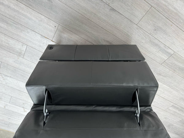 Sofology Marvella Charcoal Grey Leather Middle Section Power Recliner Seat9