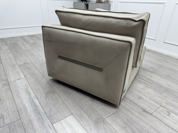 Sofology Palazzo Middle Section Nubuck Stone Fabric8