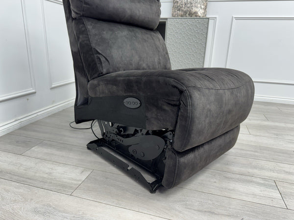 Sofology Radleigh Middle Section Power Recliner & Headrest Velvet Charcoal Grey13