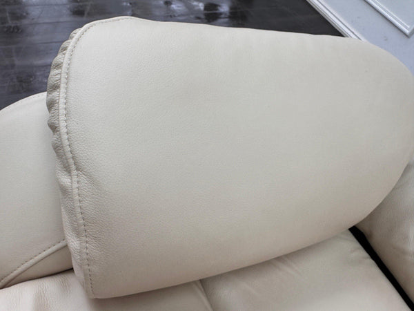 G Plan Kingsbury Beige / Taupe Leather Power Recliner Armchair (Lumbar Support)14