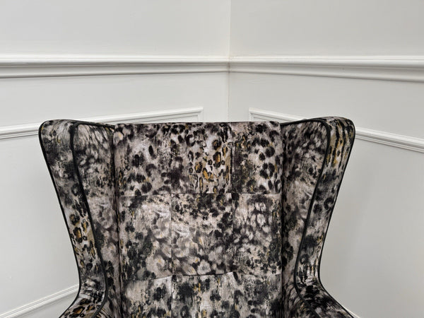 Parker Knoll Modern Classics Wing Chair Inca Smoke Fabric RRP £15952