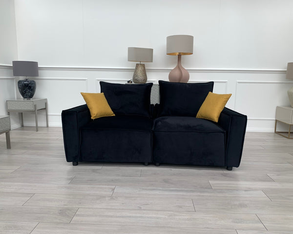 New Black 2 Seater Split cinema sofa style (Delivery Available)22