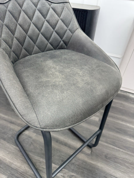 Furniture Village Warrior grey cantilever dining barstool (Pre-sale)8