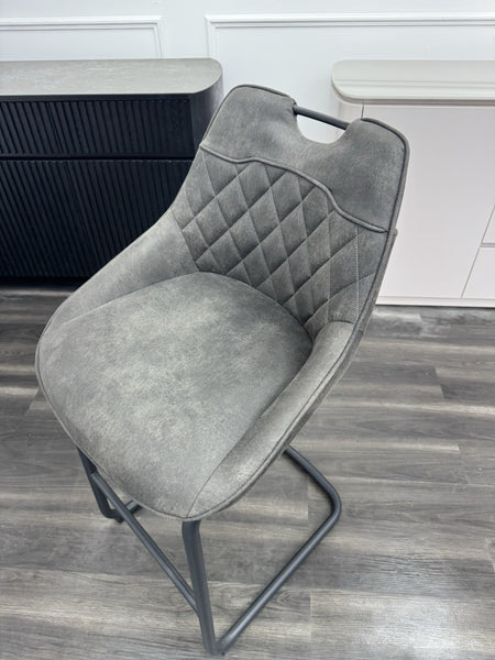 Furniture Village Warrior grey cantilever dining barstool (Pre-sale)2