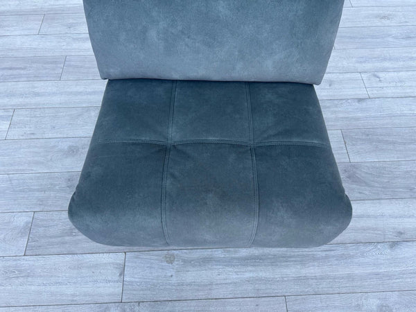 Sofology Marvella Flecked Mineral Green Velvet Middle Section Power Recliner5