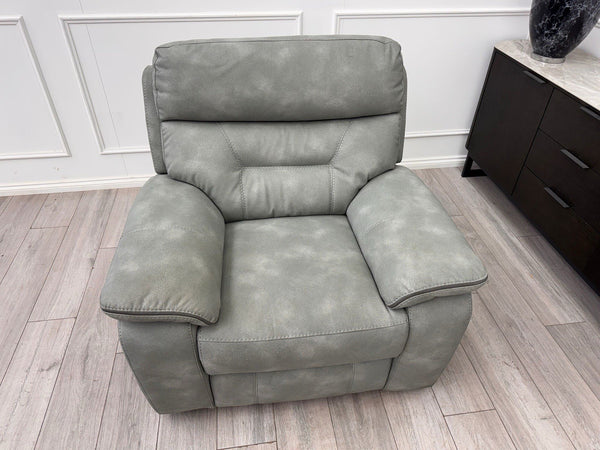 DFS Foster Manual Recliner Armchair Grey Velvet4