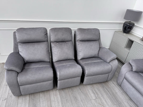 G Plan Kingsbury Charcoal Stingray 3 & 3 Seater Sofa Set Manual Recliners19