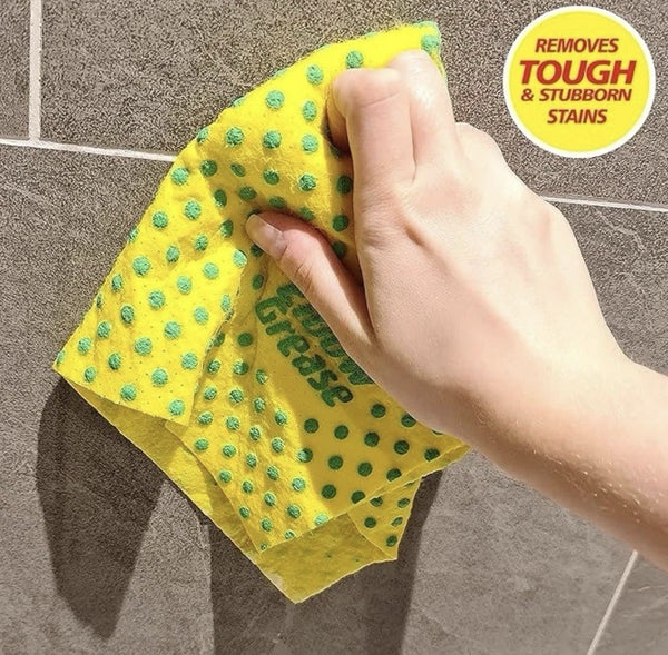 3x Elbow Grease Cleaning Washable Reusable Stain Power Cloths with Scrub Dots4
