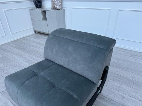 Sofology Marvella Flecked Mineral Green Velvet Middle Section Power Recliner6