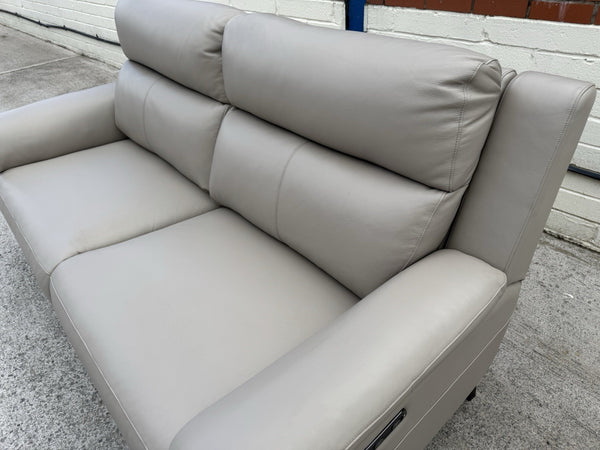 LA-Z-BOY BELLA LEATHER POWER RECLINER 3 SEATER SOFA - LATTE - RRP £23507