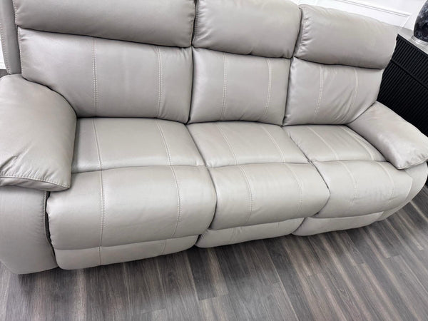 Furniture Village Moreno Power Recliner 3 Seater Sofa Grey Leather6