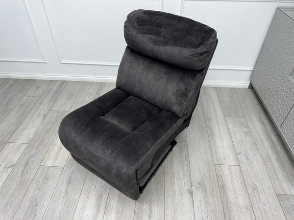 Sofology Radleigh Middle Section Power Recliner & Headrest Velvet Charcoal Grey12