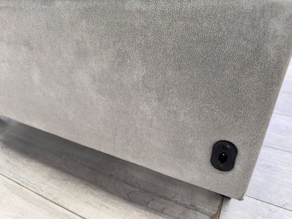 Sofology Marvella Flecked Light Grey Velvet Middle Section Power Recliner7