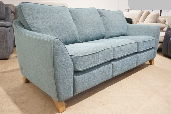 G Plan Vintage 68 fleck blue fabric large 3 seater sofa0