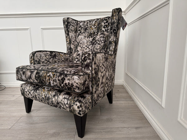 Parker Knoll Modern Classics Wing Chair Inca Smoke Fabric RRP £15954