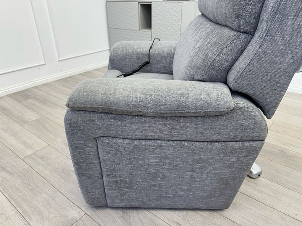 Furniture Village Kirk Lift and Rise Recliner Armchair Grey Fabric12