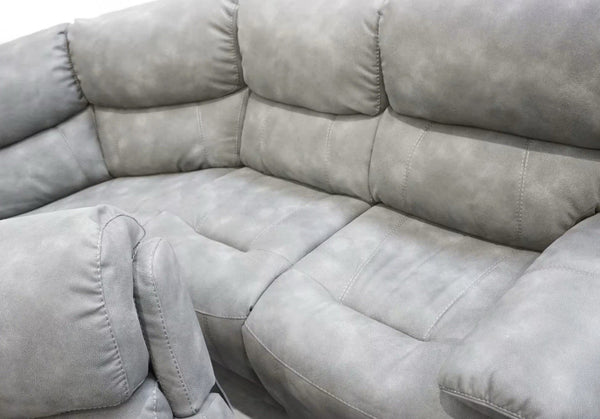 Furniture Village Link dark grey Leather Power Recliner Corner Sofa Symmetrical1