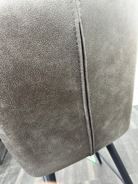 Furniture Village Aydin grey faux leather dining barstool 5
