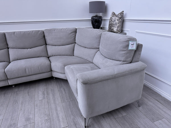 Sofology Palmer Power Recliner Corner Sofa In Toronto Grey Suede20