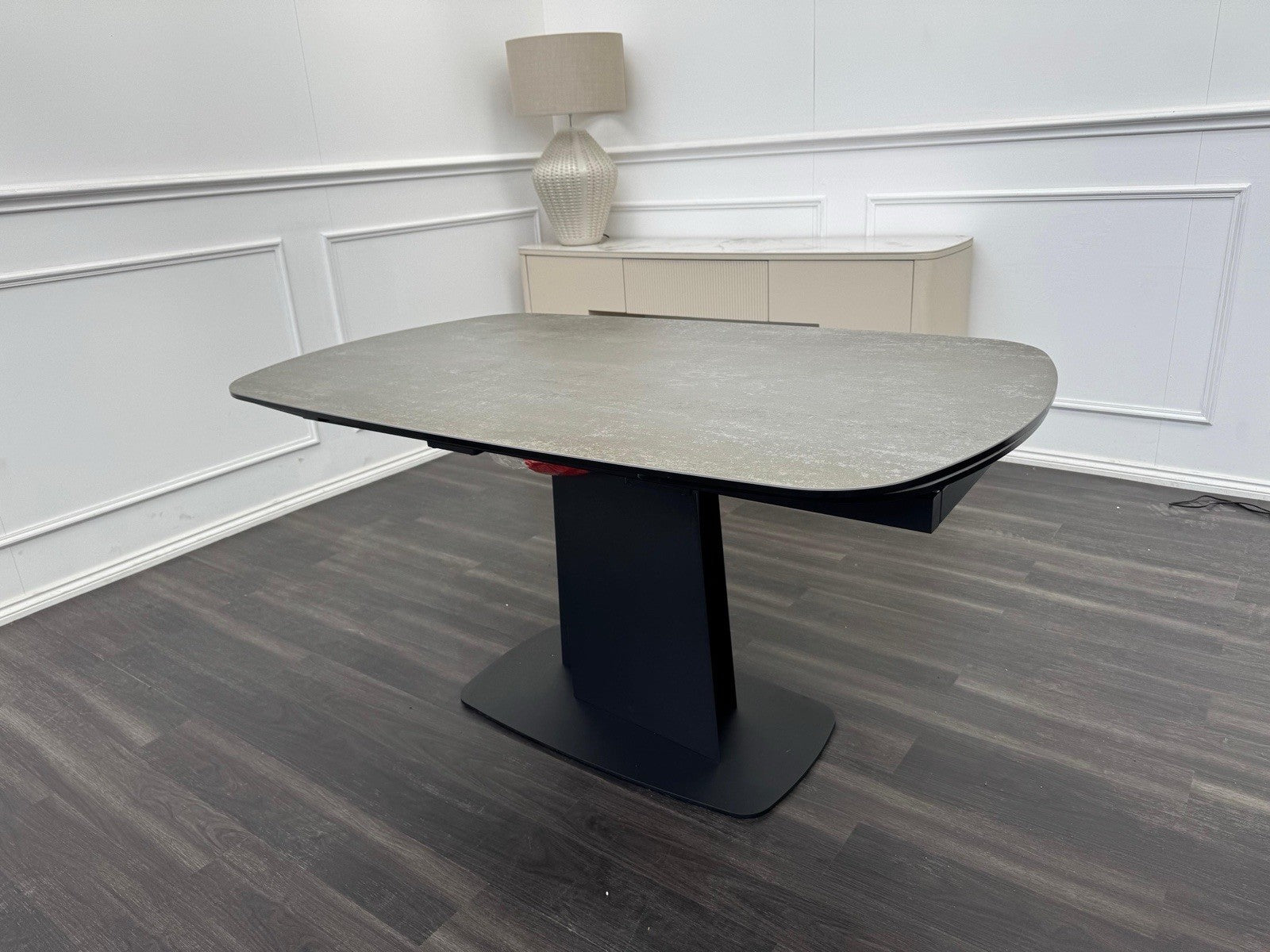 Furniture Village Catalina Smal Extending Dining Table Grey Ceramic Top0