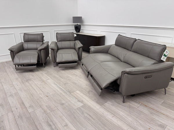 FV Jude 3 Seater & 2x Armchair Power Recliner Sofa Set with Telescopic Headrests10