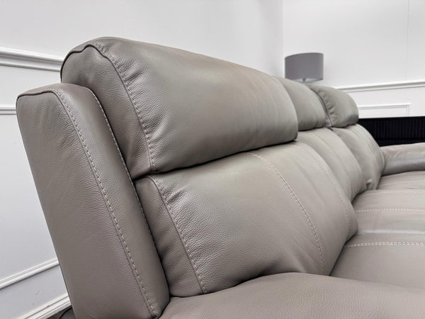 Furniture Village Moreno Power Recliner 3 Seater Sofa Grey Leather4
