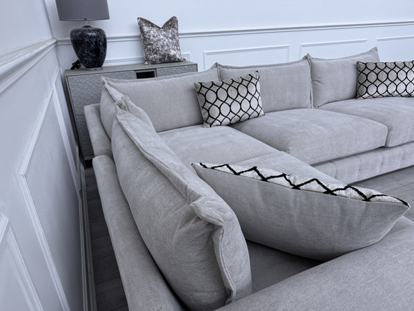 Furniture Village SUMPTUOUS Cream Fabric Corner Sofa 3/CNR/1 RRP £389517