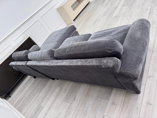 DFS Sydney RHF Corner Sofa Chaise End Charcoal Grey Chenille15
