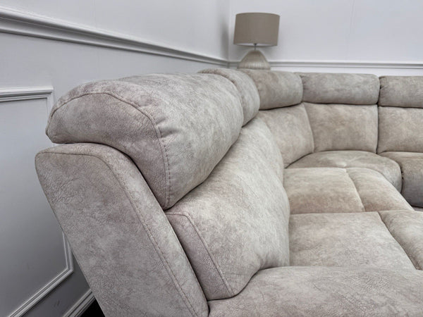 Furniture Village Moreno Power Reclining Corner Sofa In Cream Lux Velvet4