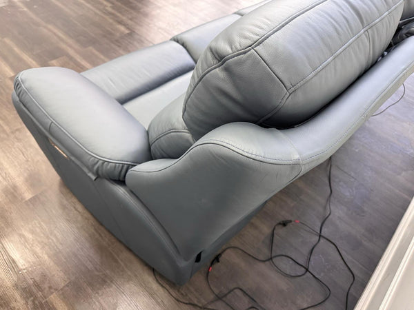 G Plan Kingsbury Navy Leather 3 Seater Sofa Power Recliner Headrest & Lumbar12