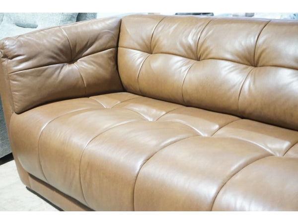 Barker And Stonehouse Chesterfield Theo antique brown leather 4 seater sofa1