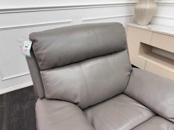 Furniture Village Moreno Grey Leather Armchair Electric Power Recliner3