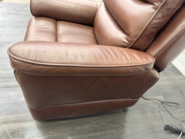 LAZY BOY Anderson Power Recliner Armchair In Brown Leather16