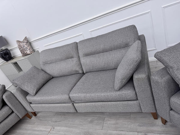 Furniture Village UNIQA Grey Fabric 3 & 2 & 1 Seater Power Recliner Sofa Set16