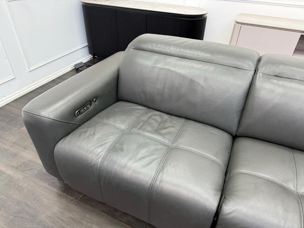 Sofology Marvella Power Recliner Large 4 Seater Sofa Charcoal Leather16