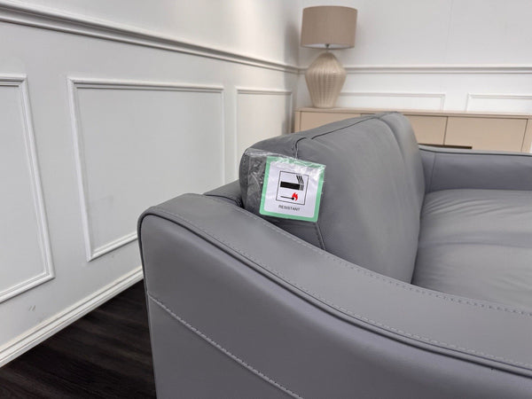 Furniture Village Optimus 3 Seater Sofabed Sofa Grey Leather8