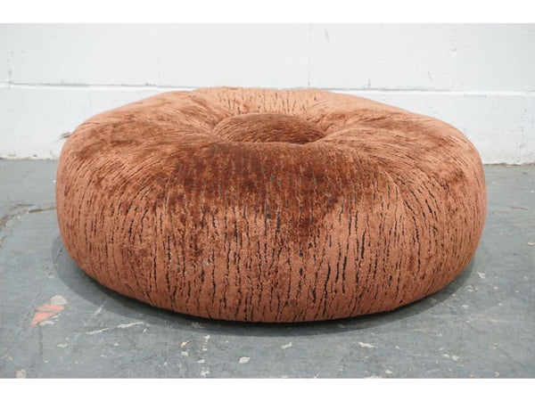 Duresta designer patterned fabric large circular footstool1