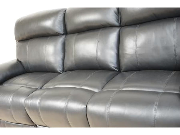 Furniture Village Moreno Black Leather Power Recliner 3 & 3 Seater Sofa Set8